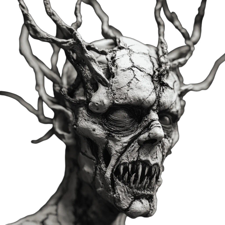 Evil Wendigo Portrait Vinyl Car Decal Sticker – Waterproof & UV-Resistant 8"