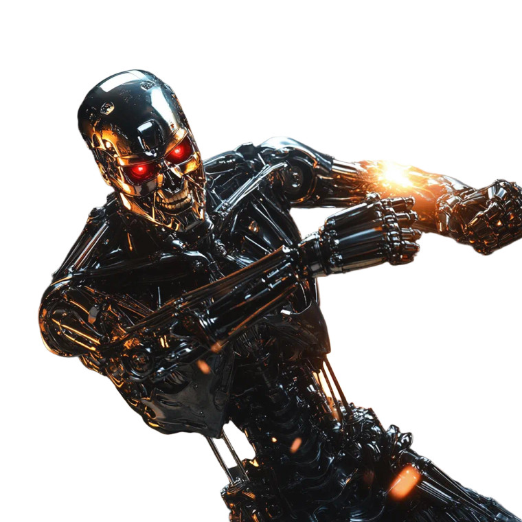 Terminator Fight Vinyl Car Decal Sticker – Waterproof & UV-Resistant 8"