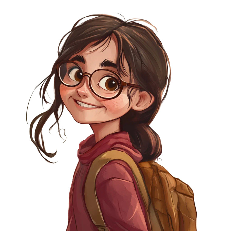 Excited Syrian Girl Vinyl Car Decal Sticker – Waterproof & UV-Resistant 8"