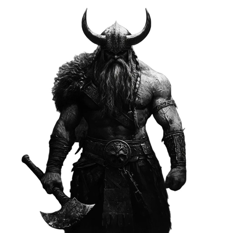 Intimidating Viking Warrior Vinyl Car Decal Sticker – Waterproof & UV-Resistant 8"