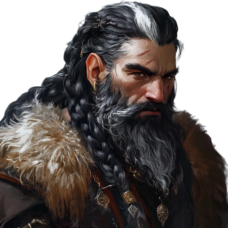 Dwarven Man Vinyl Car Decal Sticker – Waterproof & UV-Resistant 8"