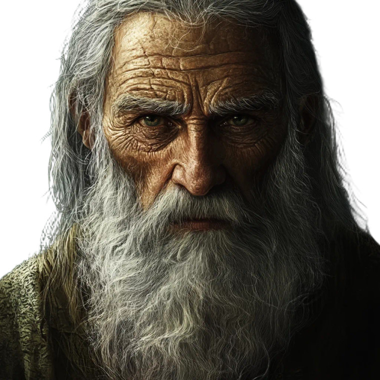 Old Man Daedalus Vinyl Car Decal Sticker – Waterproof & UV-Resistant 8"