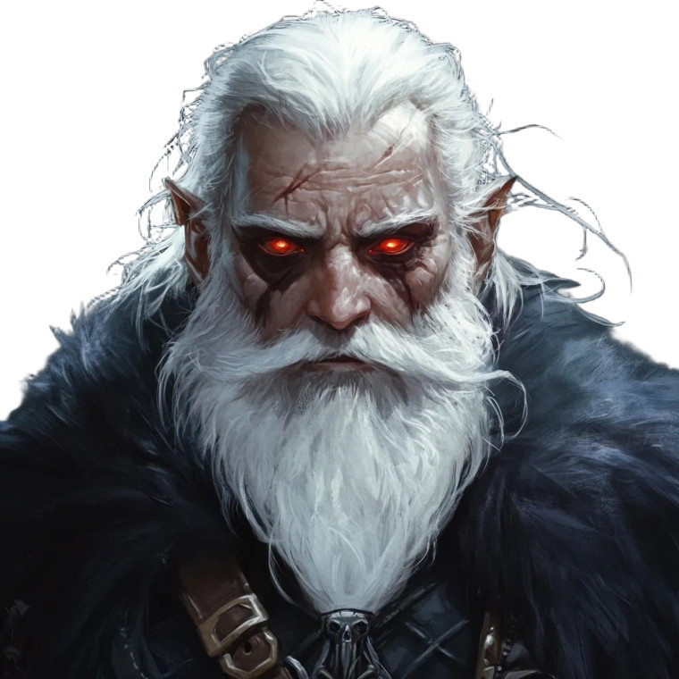 Dwarven Evil Cleric Vinyl Car Decal Sticker – Waterproof & UV-Resistant 8"