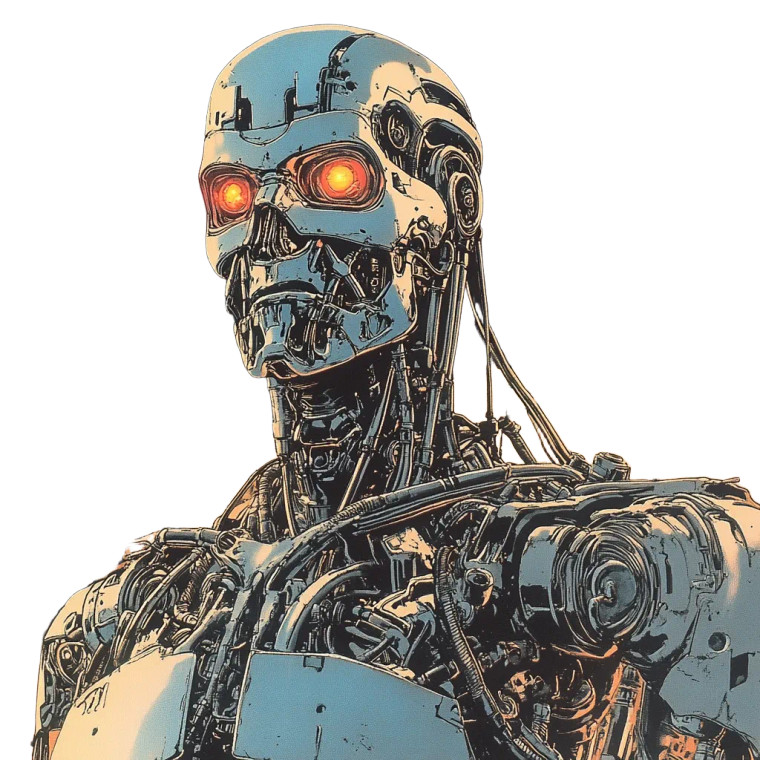 Terminator Robot Vinyl Car Decal Sticker – Waterproof & UV-Resistant 8"