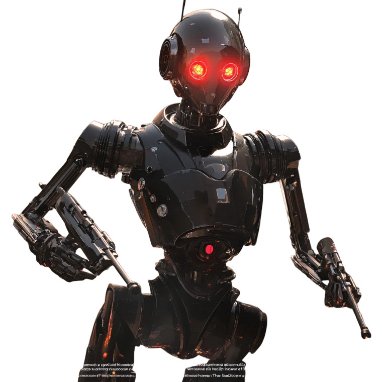 Droid Tracker Vinyl Car Decal Sticker – Waterproof & UV-Resistant 8"