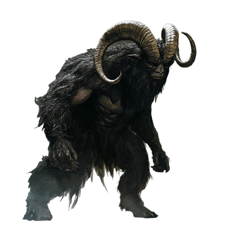 Goat-Headed Gorilla Monster Vinyl Car Decal Sticker – Waterproof & UV-Resistant 8"