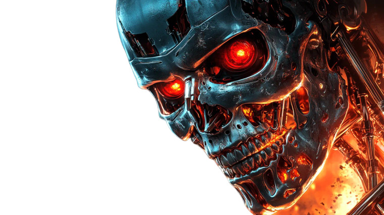 Killer Robot Close-Up Vinyl Car Decal Sticker – Waterproof & UV-Resistant 8"