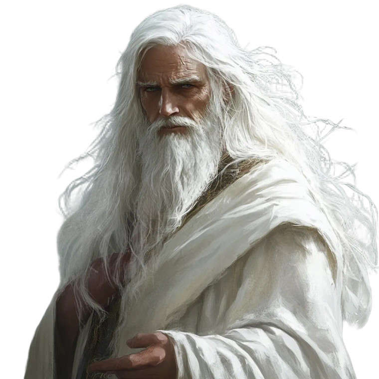 Old Fantasy Priest Vinyl Car Decal Sticker – Waterproof & UV-Resistant 8"