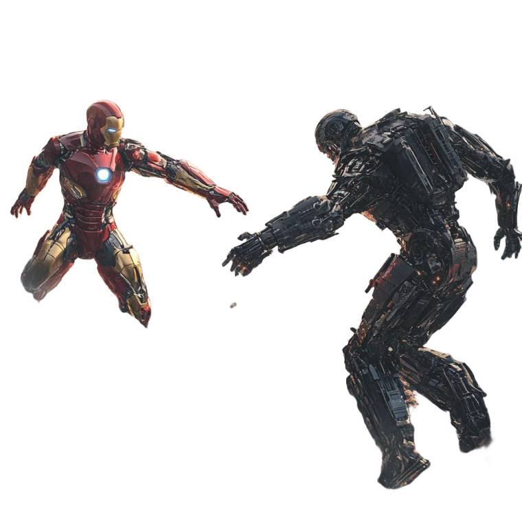 Terminators Vs Avengers Vinyl Car Decal Sticker – Waterproof & UV-Resistant 8"