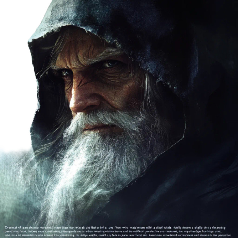 Mystical Old Man Vinyl Car Decal Sticker – Waterproof & UV-Resistant 8"