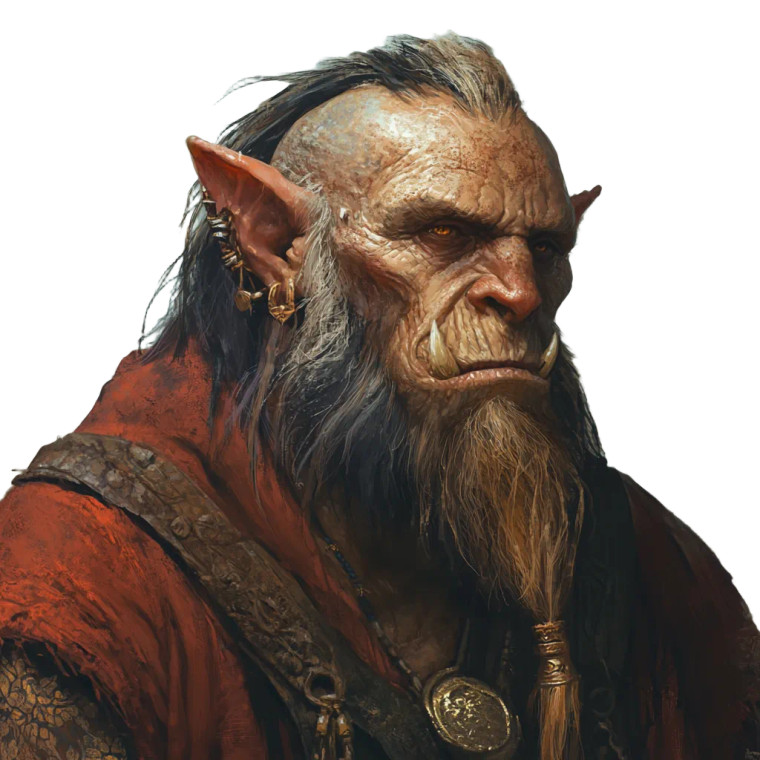 Old Orc Monk Vinyl Car Decal Sticker – Waterproof & UV-Resistant 8"