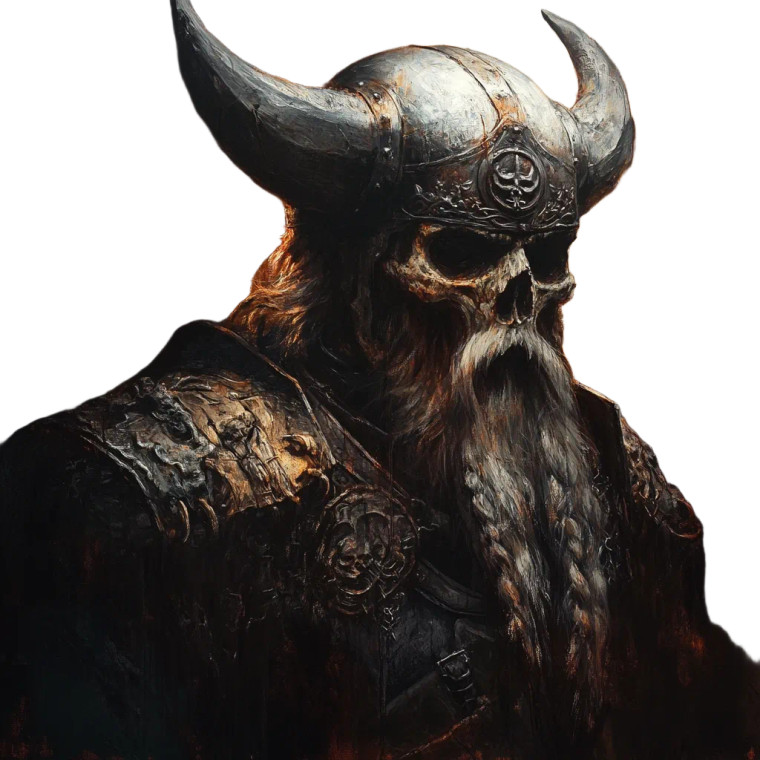 Undead Viking V2 Vinyl Car Decal Sticker – Waterproof & UV-Resistant 8"