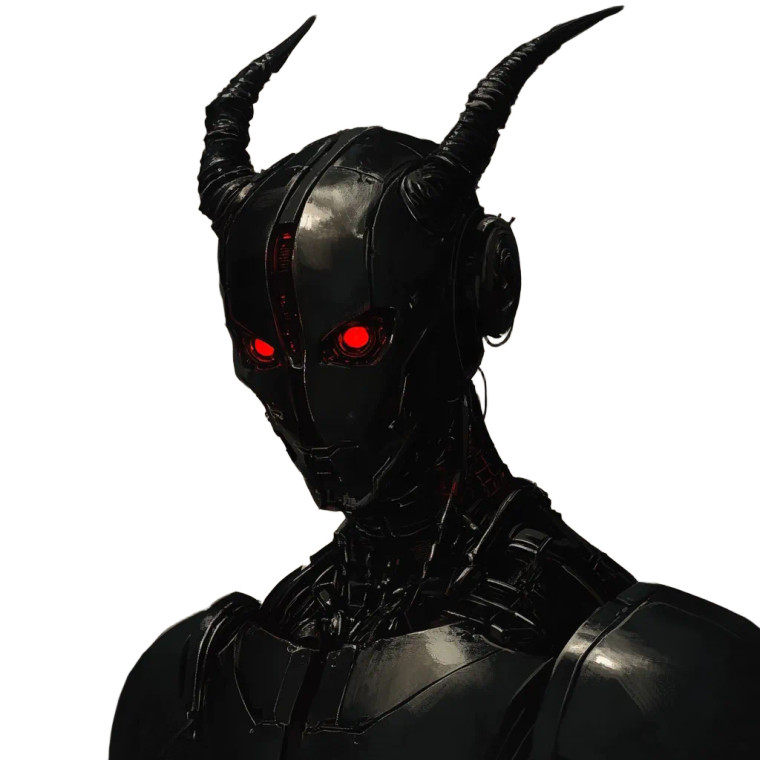 Noble Demon Robot Vinyl Car Decal Sticker – Waterproof & UV-Resistant 8"