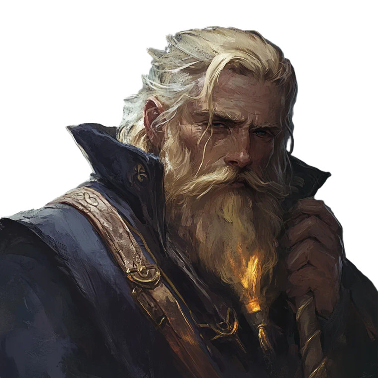Blond Bearded Wizard Vinyl Car Decal Sticker – Waterproof & UV-Resistant 8"
