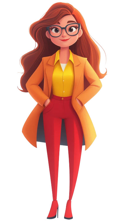 Smart Pixar Woman Vinyl Car Decal Sticker – Waterproof & UV-Resistant 8"