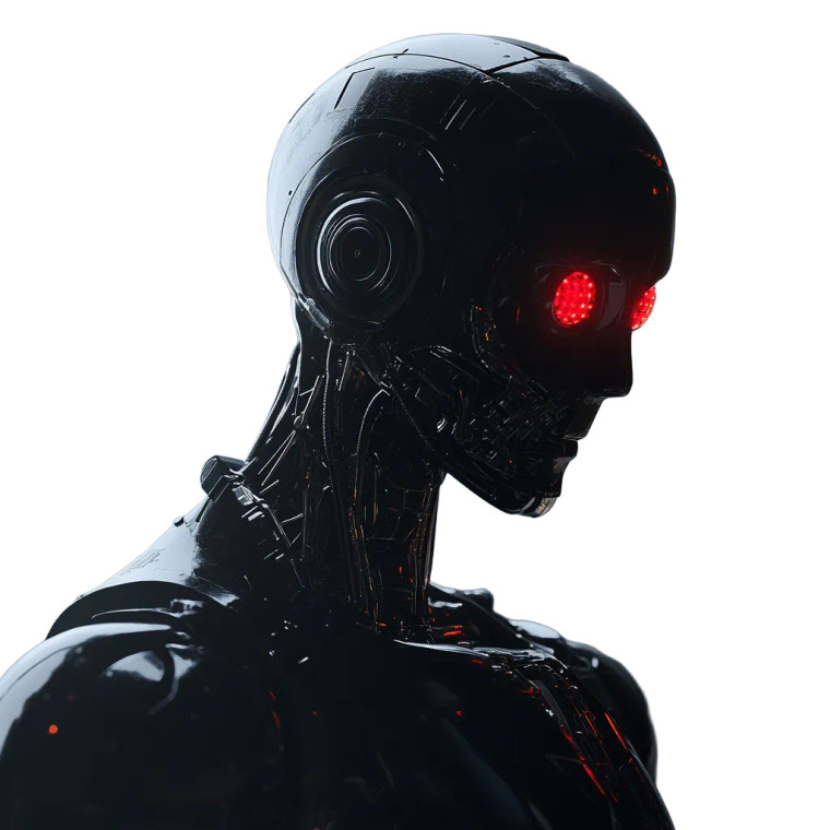 Evil Ai Robot Vinyl Car Decal Sticker – Waterproof & UV-Resistant 8"