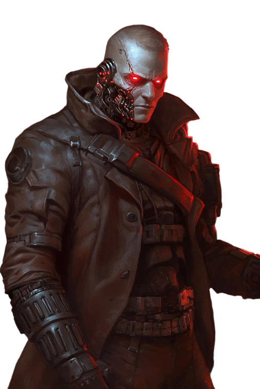 Cybernetic Enforcer Vinyl Car Decal Sticker – Waterproof & UV-Resistant 8"