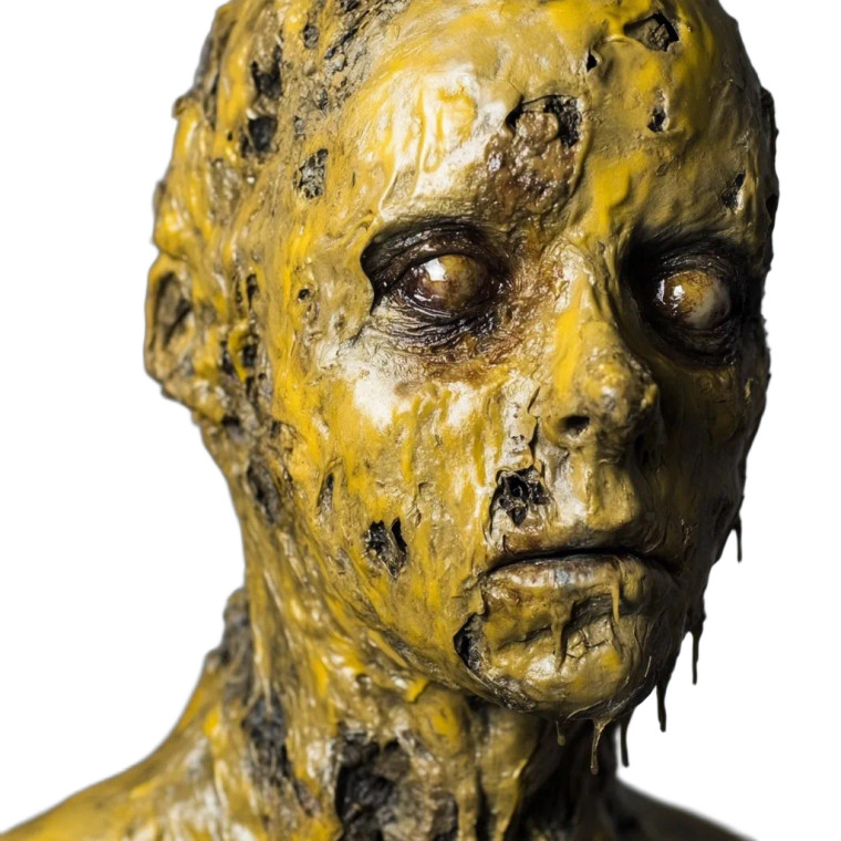 Creepy Decayed Mannequin Vinyl Car Decal Sticker – Waterproof & UV-Resistant 8"