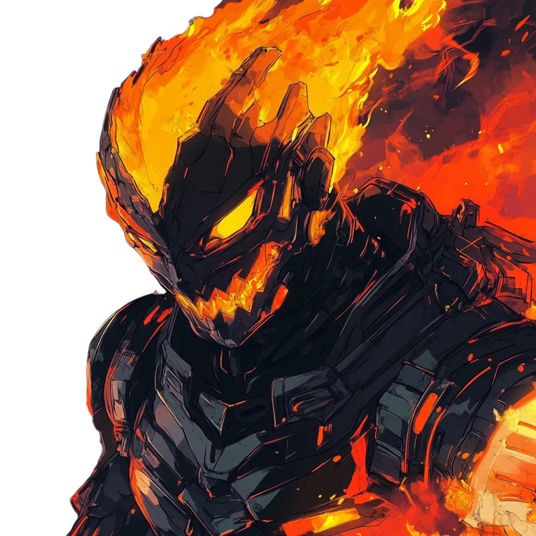 Ghost Rider Mech Vinyl Car Decal Sticker – Waterproof & UV-Resistant 8"
