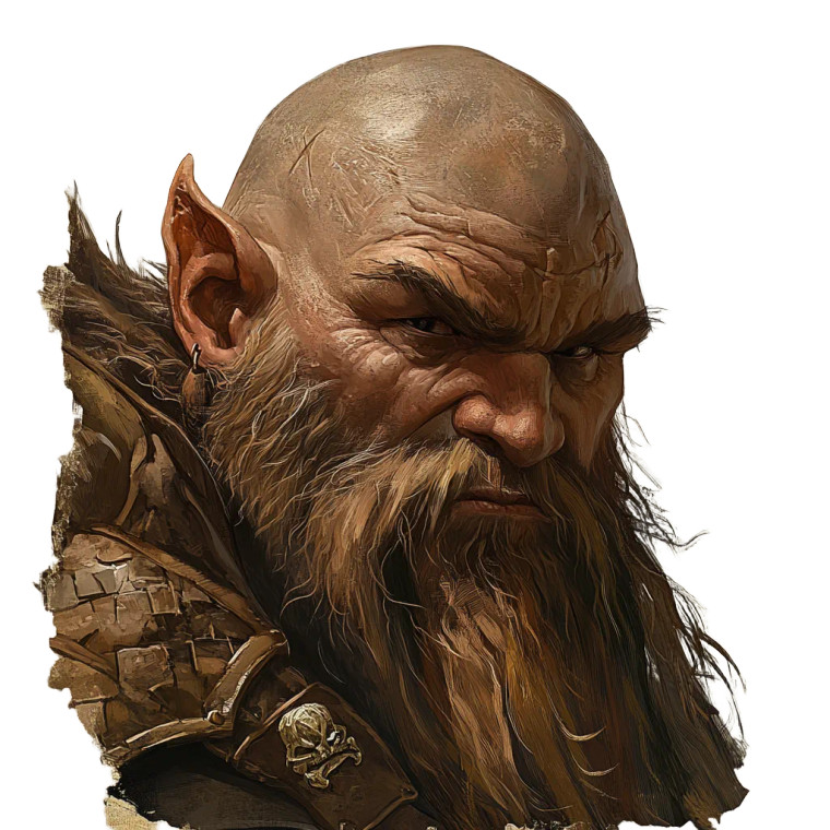 Young Dwarf Face Vinyl Car Decal Sticker – Waterproof & UV-Resistant 8"