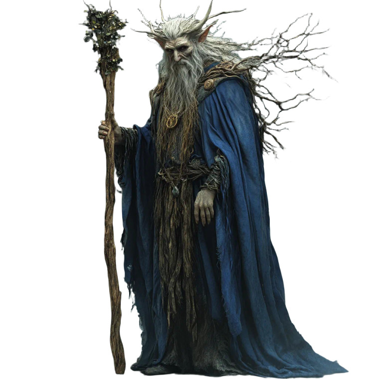 Male Druid Dryad Vinyl Car Decal Sticker – Waterproof & UV-Resistant 8"