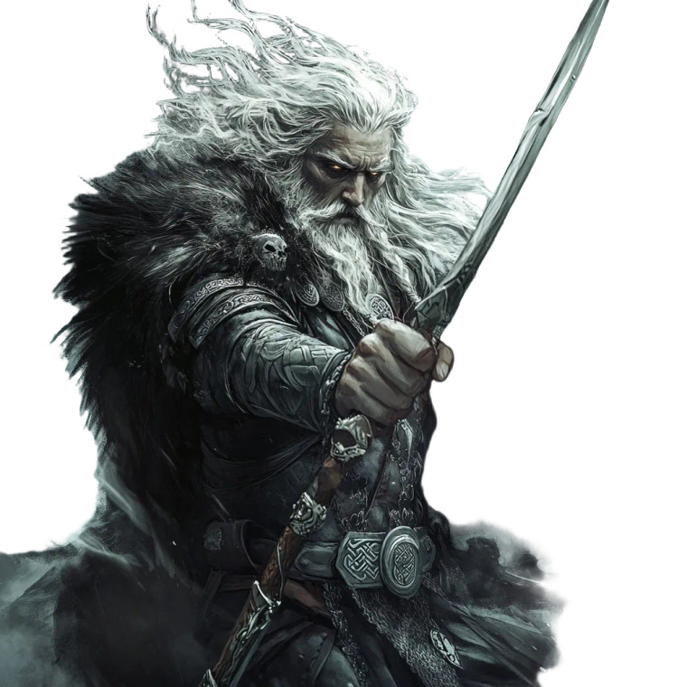 Odin'S Battle Stance Vinyl Car Decal Sticker – Waterproof & UV-Resistant 8"