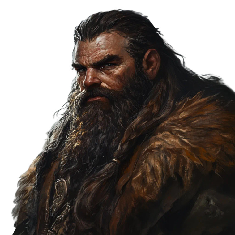 Dwarven Man V2 Vinyl Car Decal Sticker – Waterproof & UV-Resistant 8"