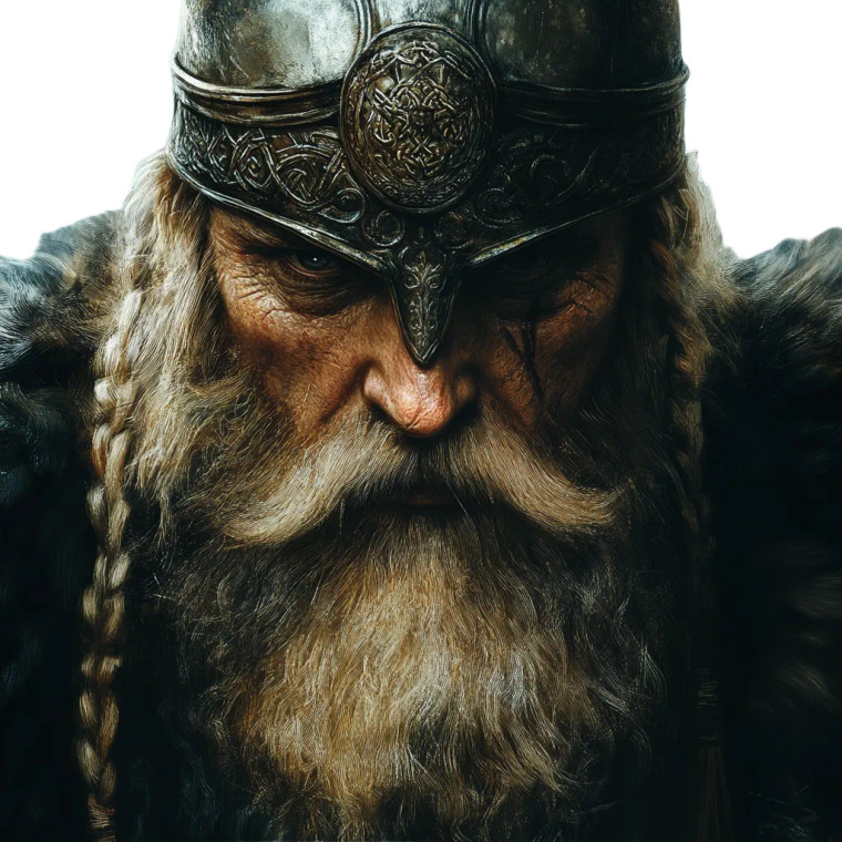 Viking King Vinyl Car Decal Sticker – Waterproof & UV-Resistant 8"