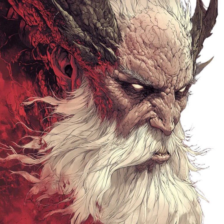 Berserk Yokai Elder Vinyl Car Decal Sticker – Waterproof & UV-Resistant 8"