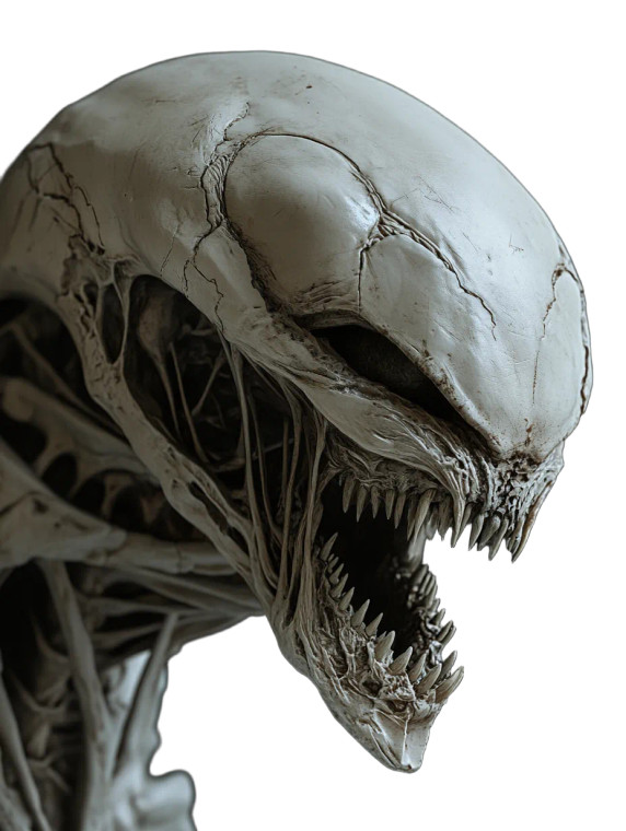 Horror Anatomy Face Vinyl Car Decal Sticker – Waterproof & UV-Resistant 8"