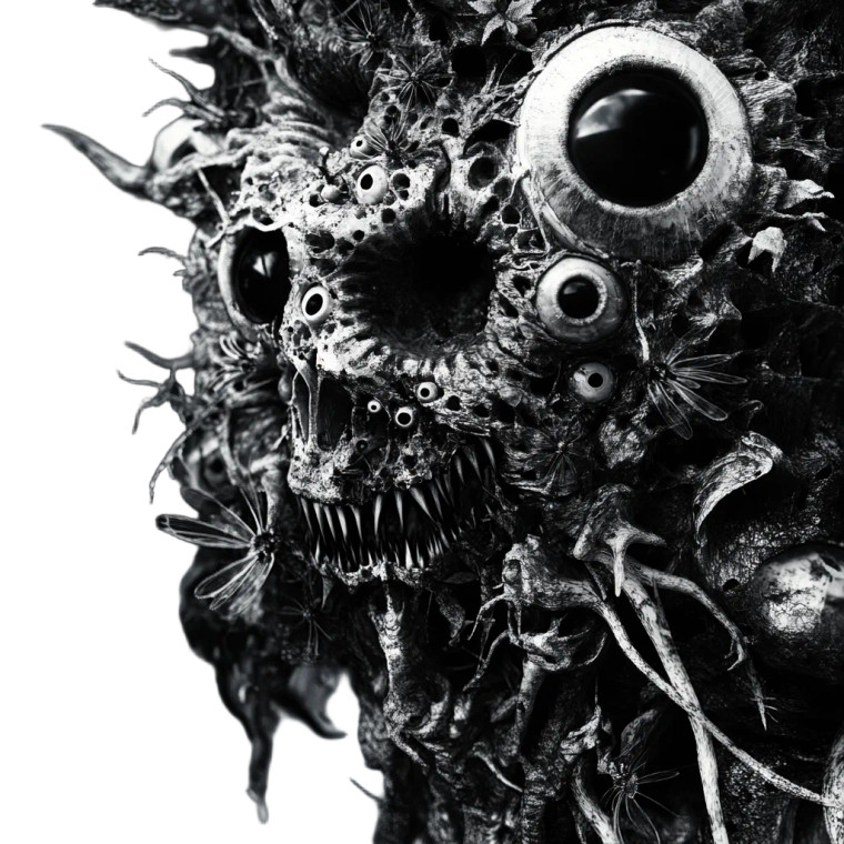 Extraterrestrial Bioorganic Structure Vinyl Car Decal Sticker – Waterproof & UV-Resistant 8"