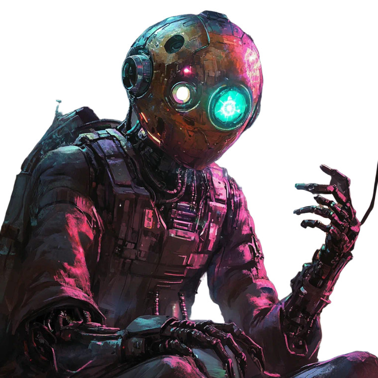 Psychic Future Robot Vinyl Car Decal Sticker – Waterproof & UV-Resistant 8"