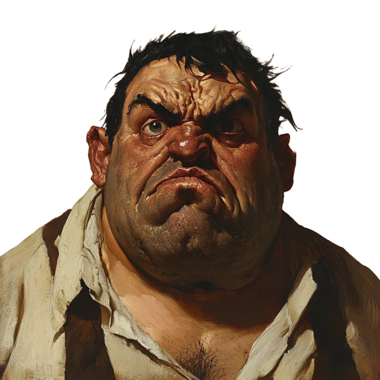 Strongman Mugsy Vinyl Car Decal Sticker – Waterproof & UV-Resistant 8"