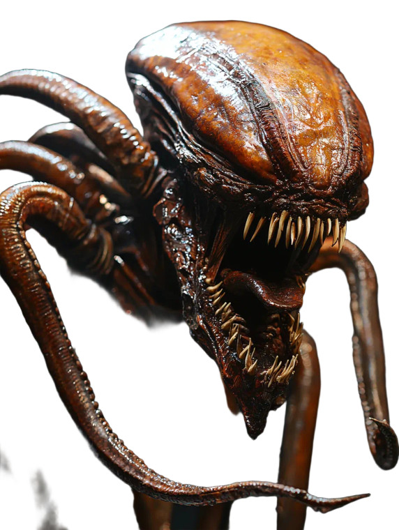 Alien Monster V4 Vinyl Car Decal Sticker – Waterproof & UV-Resistant 8"