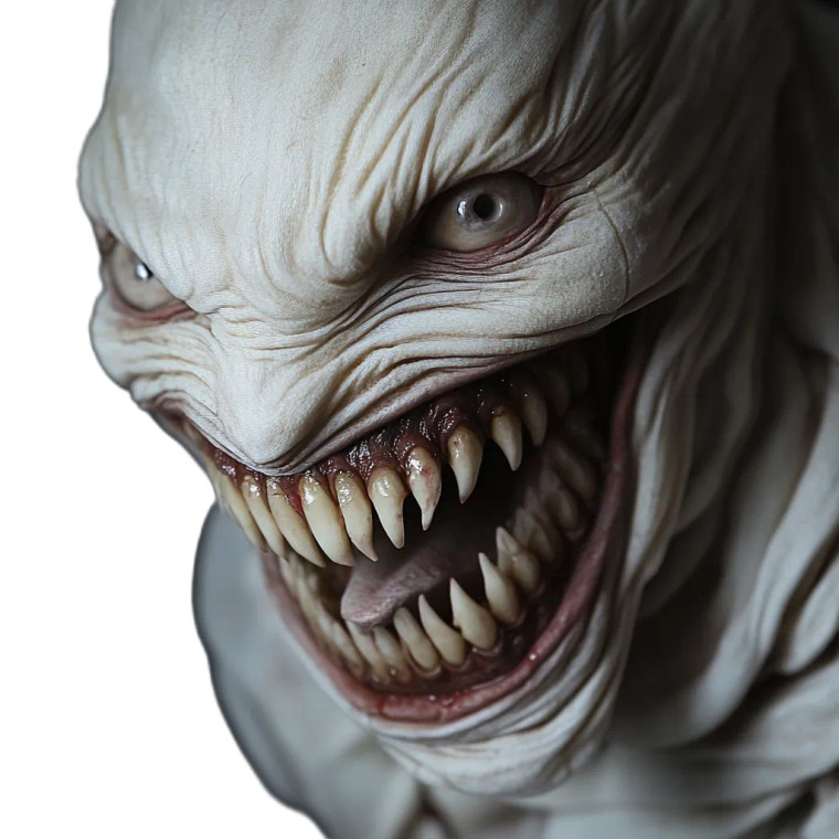 Horrifying Stitched Monster Vinyl Car Decal Sticker – Waterproof & UV-Resistant 8"