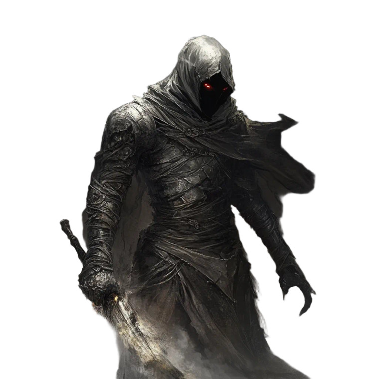 Ghostly Warrior Vinyl Car Decal Sticker – Waterproof & UV-Resistant 8"