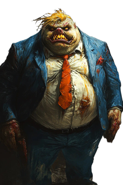 Evil Obese Creature Vinyl Car Decal Sticker – Waterproof & UV-Resistant 8"