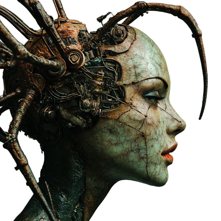 Marble Spider Woman Vinyl Car Decal Sticker – Waterproof & UV-Resistant 8"