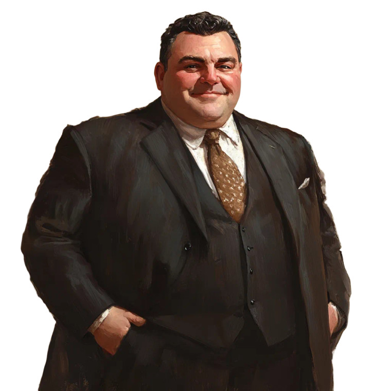 Mean Suited Man Vinyl Car Decal Sticker – Waterproof & UV-Resistant 8"