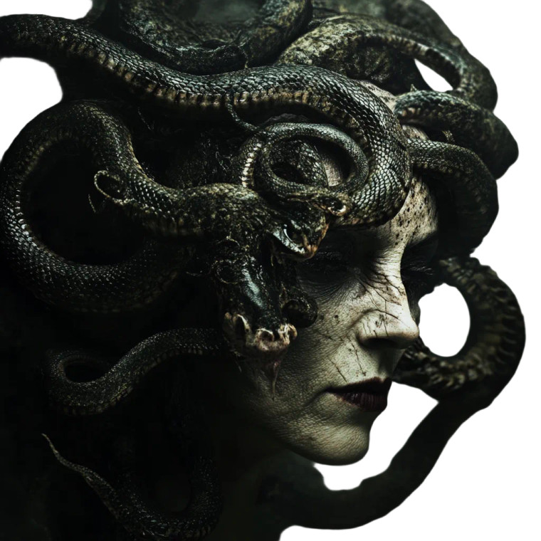 Crone Medusa Vinyl Car Decal Sticker – Waterproof & UV-Resistant 8"