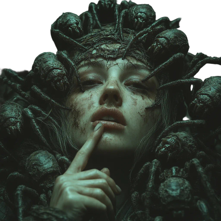 Gothic Witch Commanding Vinyl Car Decal Sticker – Waterproof & UV-Resistant 8" Gothic Witch Commanding Vinyl Car Decal Sticker – Waterproof & UV-Resistant 8"