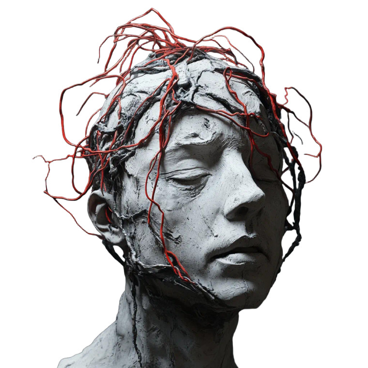 Avant Garde Sculpture Vinyl Car Decal Sticker – Waterproof & UV-Resistant 8"