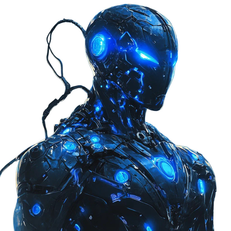 Electronic Blue Hero Vinyl Car Decal Sticker – Waterproof & UV-Resistant 8"