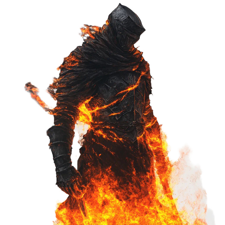 Epic Dark Souls Knight Vinyl Car Decal Sticker – Waterproof & UV-Resistant 8"