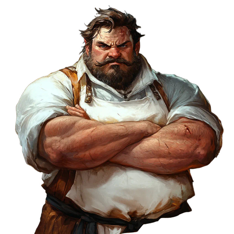 Fantasy Chef Warrior Vinyl Car Decal Sticker – Waterproof & UV-Resistant 8"