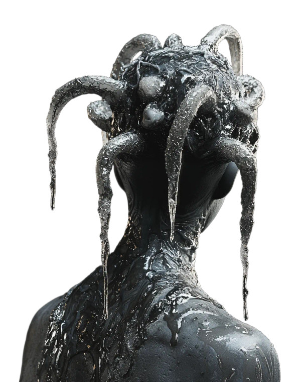 Alien Woman Tentacles Vinyl Car Decal Sticker – Waterproof & UV-Resistant 8"