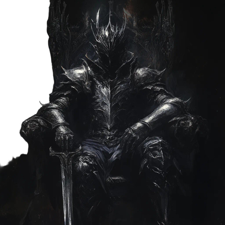 Gothic Warrior Throne Vinyl Car Decal Sticker – Waterproof & UV-Resistant 8"