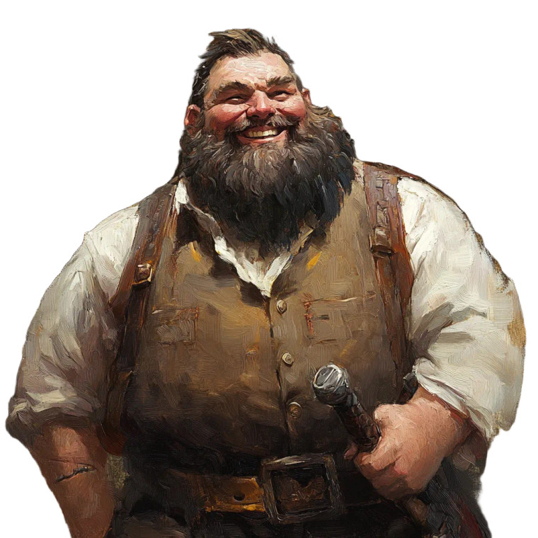 Giant With Warhammer Vinyl Car Decal Sticker – Waterproof & UV-Resistant 8"