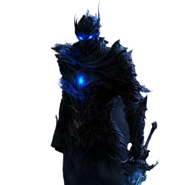 Shadow Knight Valor Vinyl Car Decal Sticker – Waterproof & UV-Resistant 8"