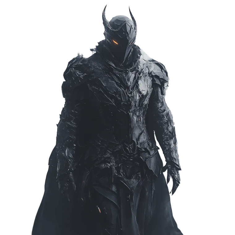 Abyssal Knight Vinyl Car Decal Sticker – Waterproof & UV-Resistant 8"